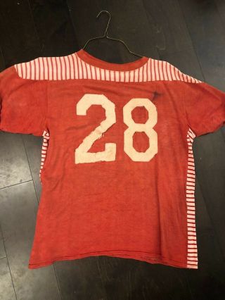 Vintage 50s Athletic Football Jersey With Wool Numbers