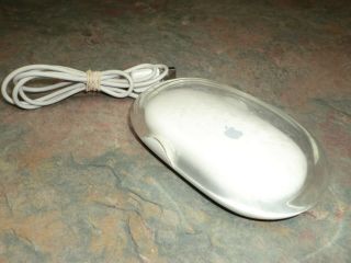 Apple Mouse White/ Clear M5769 Usb Optical Usb Mac Vintage