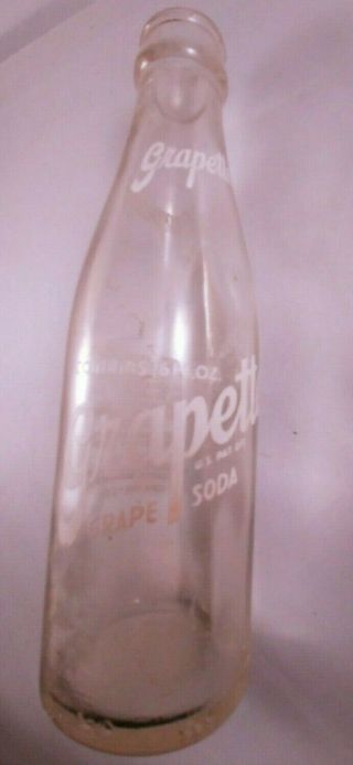 Vintage Grapette Grape Soda Bottle 6 Oz Camden Ar Arkansas