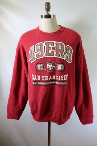 C4576 Vtg Pro Player San Francisco 49ers Nfl Football Pullover Sweatshirt Sz 2xl
