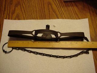 Vintage No.  2 Double L.  S.  S.  Newhouse Trap W Hook Jaws,  Oneida Community