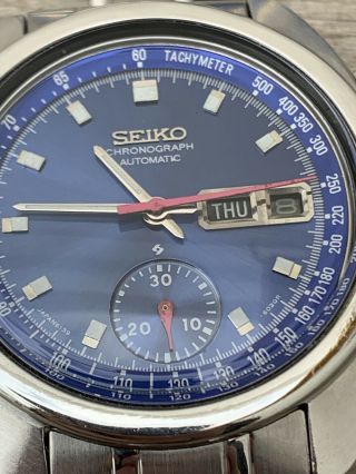 1970’s Vintage seiko 6139 - 6012 17J Automatic Chronograph Men’s Watch 3