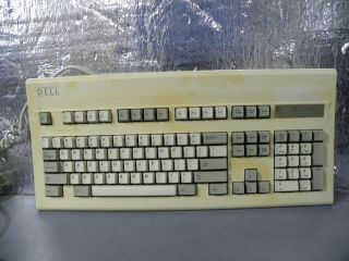 Vintage Old Logo Dell At101 Gyum97sk Black Alps Sliders Keyboard