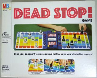 Dead Stop Board Game Vtg 1979 Milton Bradley 2 Players Ages 8 And Up Complete
