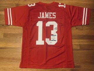49ers Richie James Jr.  Signed Custom Jersey Beckett Bas Q56728