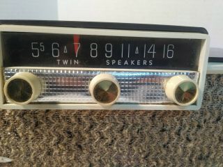 Vtg Retro Bakelite Silvertone Model 9007 twin speaker AM Radio Receiver 3