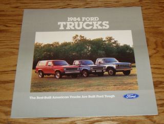 1984 Ford Truck Full Line Sales Brochure 84 F - Series Bronco Ranger