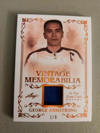 19 - 20 Itg Vintage Memorabilia George Armstrong Patch 1/9