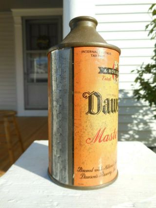 Antique IRTP DAWSONS MASTER ALE Cone Top Beer Can - Historic Bedford,  Mass. 3