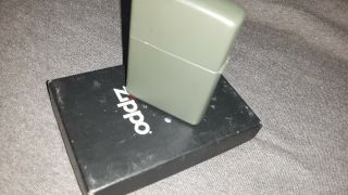 Zippo Lighter,  Green,  Army Special Forces Edition,  Slightly 3