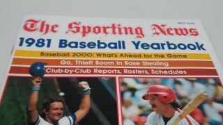 The Sporting News 1981 Baseball Yearbook Vintage
