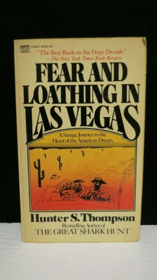 Vintage - Fear And Loathing In Las Vegas - Hunter Thompson - 1973 Pb White Cover