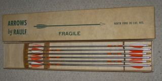 1 Dozen Vintage Aluminum Raulf Archery 28 " Swift Easton Target Arrows