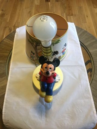 Vintage Mickey Mouse Lamp And Night Light By Dolly Toy