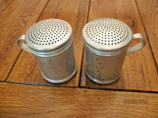 Vintage Aluminum Sugar And Flour Canisters