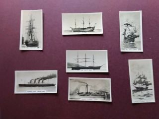 Notable Ships Past & Present,  Issued 1929 By Carreras Set F25