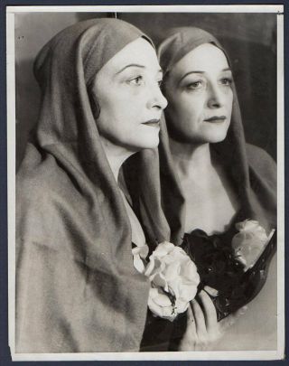Pauline Frederick Actress Loved By Sculptors 1933 Vintage Orig Press Photo