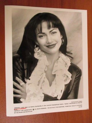 Vtg Glossy Press Photo Actress Jennifer Lopez Stars As Selena Quintanilla 1997