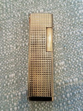 Vintage Unilite Lighter Advertisement Gold Tone Firestarter