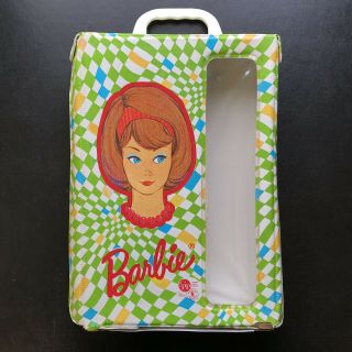 Vintage Side Part American Girl Barbie Rare 1958 Mattel Diamond Doll Vinyl Case