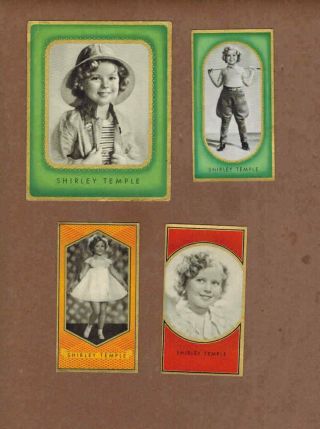 Film Star,  Shirley Temple: Group Of Antique Cards From Germany (1936)