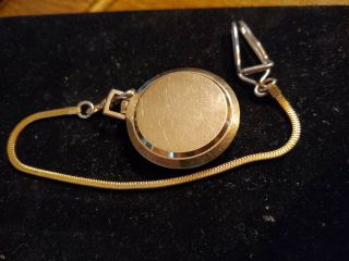 Swiss Made Caravelle Mechanical Wind Up Vintage Pocket Watch with chain fob 3