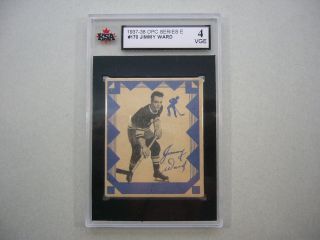 1937/38 O - Pee - Chee V304 Series E Hockey Card 170 Jimmy Ward Vgex Ksa 4 Opc Sharp
