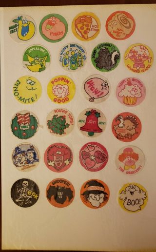 Vintage Scratch N Sniff Stickers On Album Pages Trend Gordy Ctp Mello Smello Etc