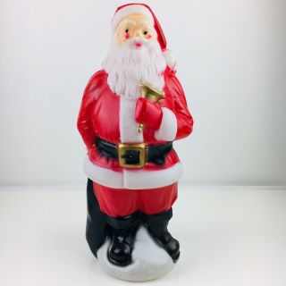 Vintage Empire Plastics Blow Mold Christmas Lighted Santa 20” Tall Indoor 1969