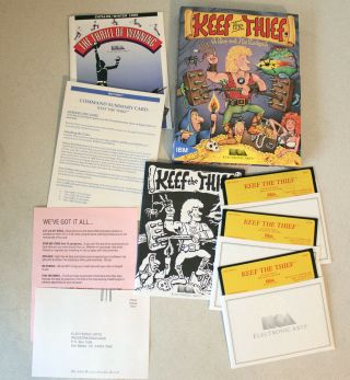 Keef The Thief Complete Cib (ibm Tandy Pc,  1989) Vintage 5 - 1/4 Floppy Disk