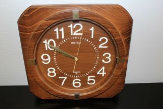 Sieko Simulated Wood Wall Clock 80 