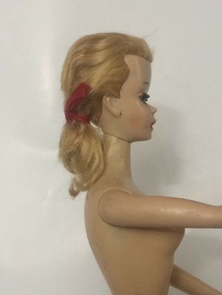 1960 Mattel 3 Ponytail Barbie Doll Blonde 3