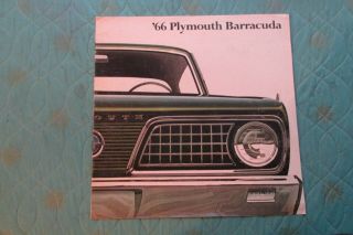 0904x 1966 Plymouth Barracuda Sales Brochure