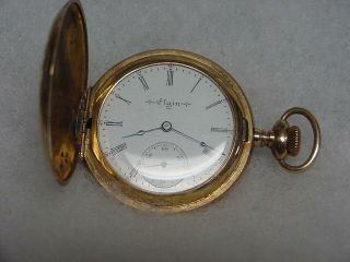 1905 Elgin Model 2 Grade 286 6s 7j 20 Year Hunter Case Pocket Watch Runs