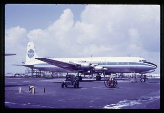 Pan Am Douglas Dc - 7c N751pa 35mm Dupe Aircraft Slide