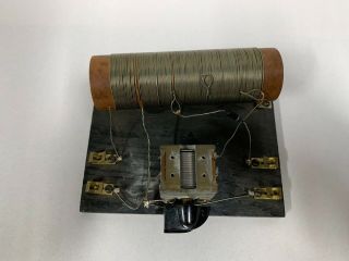 Vintage Crystal Radio Tuner Tuning Coil (A8) 2