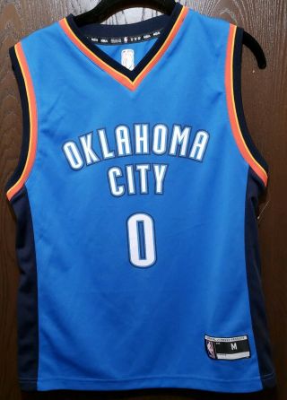 Adidas Russell Westbrook Oklahoma City Thunder Basketball Jersey Youth Medium