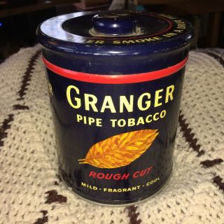 Vintage Granger Rough Cut Pipe Tobacco Tin