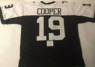 Amari Cooper Autographed Dallas Cowboys Jersey Beckett Witnessed
