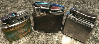 Vintage Cigarette Lighters 3no Colibri Ronson Etc.