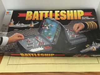 Vintage Battleship Classic Naval Combat Board Game 1990 - Family Game Night