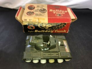 Vintage Remco Light Bulldog Tank W/ Box