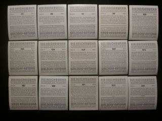 15 German cigarette cards of the German military,  issued 1933,  1/3 2
