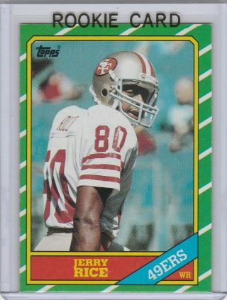 Jerry Rice Rookie Card 1986 Topps Vintage $$ Football Rc San Francisco 49ers