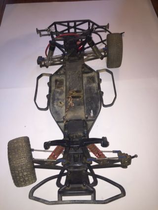 Vintage Rc Chassis Some Tires Wheels Base Etc