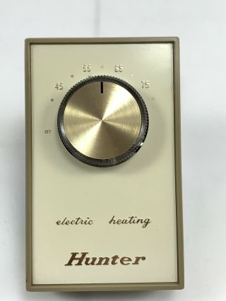 Vintage Hunter Electric Heat Heating Thermostat
