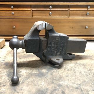 Vintage Reed 102 - 1/2 Bench Vise 1914 Antique Erie Pa 2.  5 " Jaws