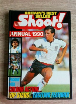 Shoot Annual 1990 Vintage Football/soccer Hardback Book