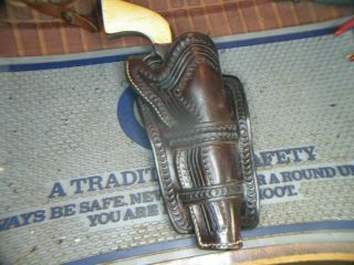 Vintage Style Tooled Double Loop Marked Holster,  Cheyenne Style,  Colt Saa 5 1/2