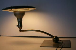 Vintage Rare Ufo Table Lamp Mid Century Modern Flying Saucer 1950s Atomic Age